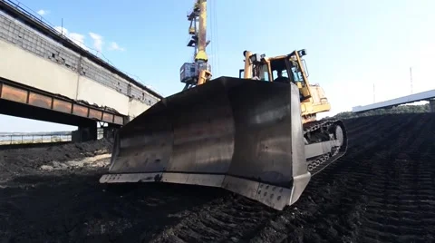 Movement bulldozer Stock Footage 41779376