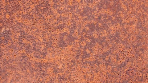 Movement the camera along the texture of rusty metal Stock-Footage 74144917