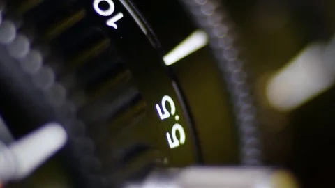 The movement of the camera lens Stock Footage 75825332