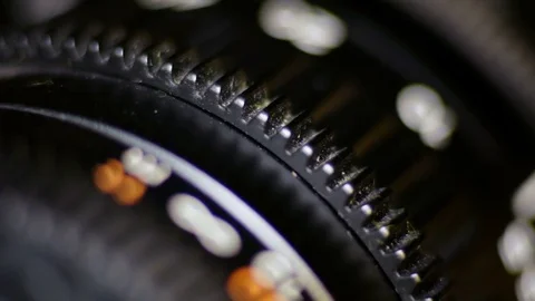 The movement of the camera lens. Macro. Stock Footage 75825364