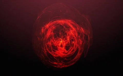 The movement of a circle of fire isolated on a black background. Stock-Footage 284841059
