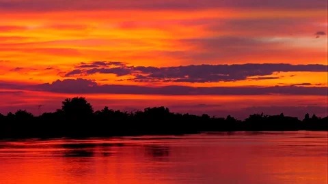 Movement of cloud after sunset. Stock Footage 82405147