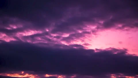 The movement of clouds across the red sky Stock Footage 151426669