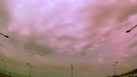 The movement of clouds across the sky. time lapse Stock Footage 340988301