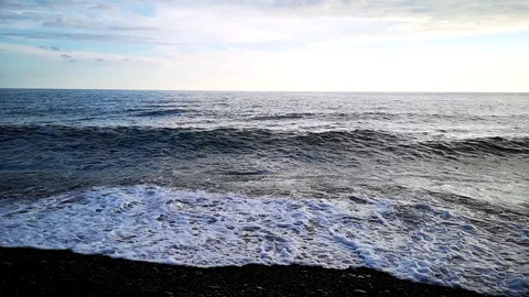Movement of clouds and waves Stock Footage 109334602