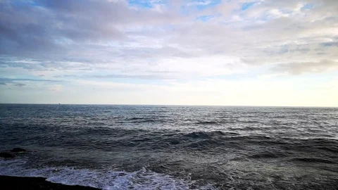 Movement of clouds and waves Stock Footage 109334831