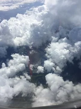Movement of clouds in the blue sky 写真素材