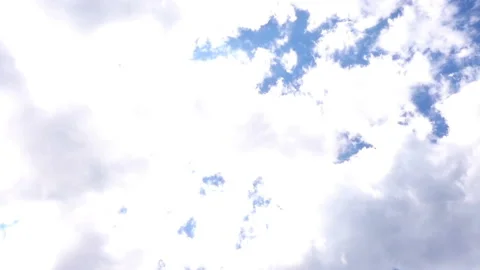 The movement of clouds in the blue sky in time lapse Stock Footage 135263136