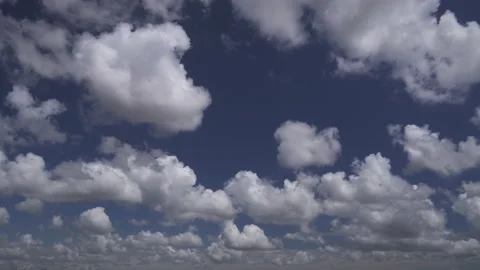 Movement of clouds in the blue sky. Time Lapse video. Stock Footage 228934106