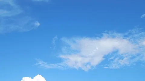 The movement of the clouds during a thunderstorm and a storm Stock Footage 79613174