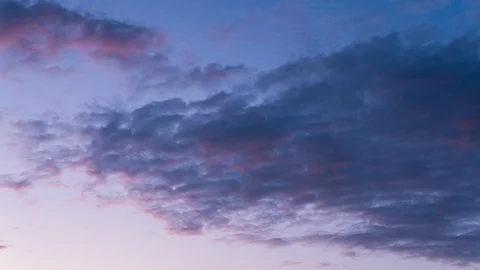 The movement of clouds in the evening sky. Timelapse Stock-Footage 113963400