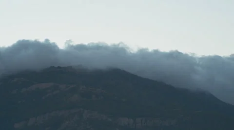The movement of clouds in Mountains (Timelapse) Video stock 33865234