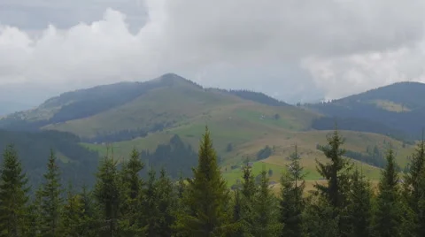 Movement of clouds in  Mountains (Timelapse) Stock-Footage 41263413