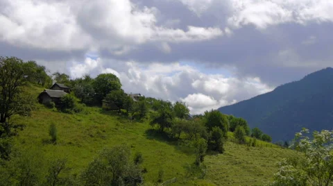 Movement of clouds in  Mountains (Timelapse) Stock Footage 42088256