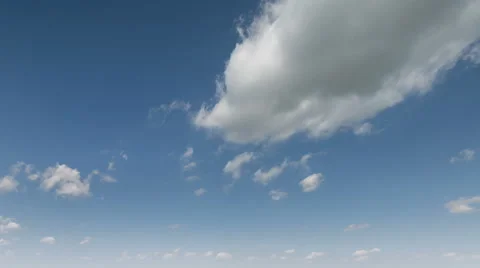 The movement of clouds over the fields of wheat in the vast steppes of the Don Stock Footage 63166349