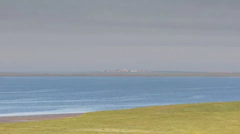 The movement of clouds over the fields of wheat in the vast steppes of the Don Stock Footage 63200784