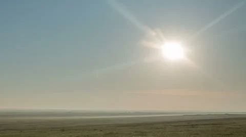 The movement of clouds over the fields of wheat in the vast steppes of the Don Video stock 63200967