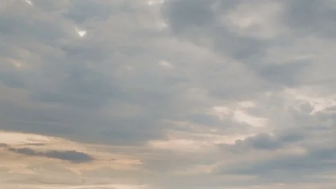 The movement of the clouds over the fields of winter wheat in spring in steppes Stock Footage 73938535