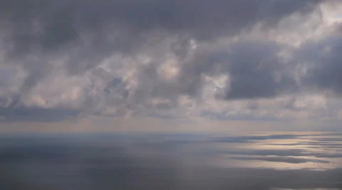 Movement of the clouds over the sea (time-lapse) Video stock 42890205