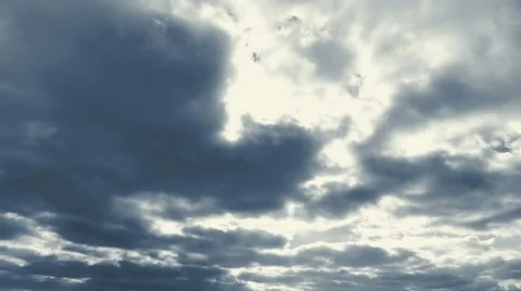 The movement of clouds in the sky. Stock Footage