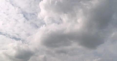 Movement Of Clouds In The Sky Resembling Wisps Of Delicate Smoke Timelapse Stock Footage 252660159