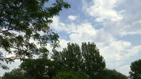 The movement of clouds in the sky time lapse Stock Footage 89773423