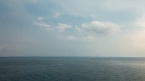 The movement of clouds in the spring in the Crimea peninsula Stock Footage 144054800