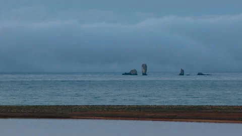 The movement of clouds in the spring in the steppe part of the Crimea peninsula Stock Footage 85508537