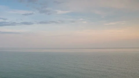 The movement of clouds in the spring in the steppe part of the Crimea peninsula Stock Footage 85516410