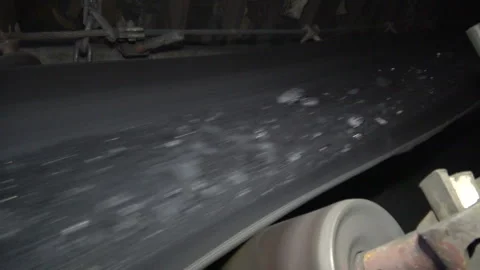 The movement of coal in the mine. Extraction of solid fuel. Heavy industry Stock-Footage 94213478