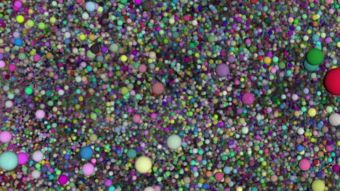 The movement of colored balls 3d animation Vídeo Stock 140649829