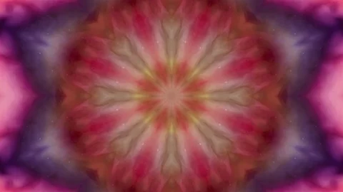 Movement of colored geometric shapes, decorative kaleidoscope. Stock Footage 121885391
