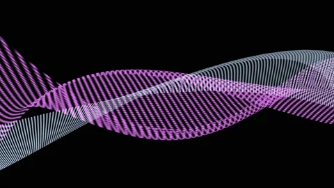 Movement of colored lines on a dark background Stock-Footage 162676621