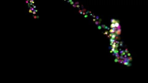 Movement of colored particles Stock Footage 125856749