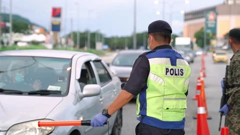Movement Control Order - Malaysia 30 Stock Footage 143409957