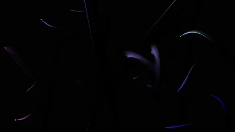 Movement of curved lines of different lengths Stock Footage 162602552