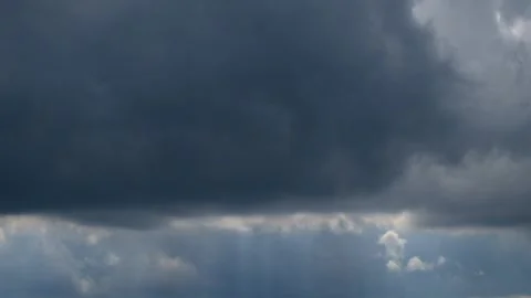Movement of dark clouds in the sky Stock Footage 290271640