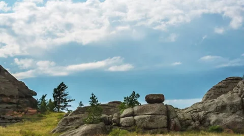 The movement of the dark rain clouds Video stock 44039317