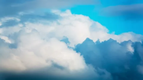 The Movement of the Dark Rain Clouds Stock Footage 48634723