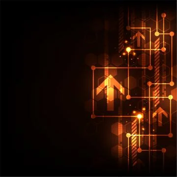 The movement of digital systems around the world. Stock Illustration