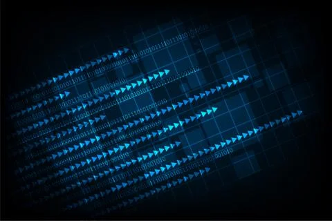 The movement of digital systems around the world. Stockillustratie