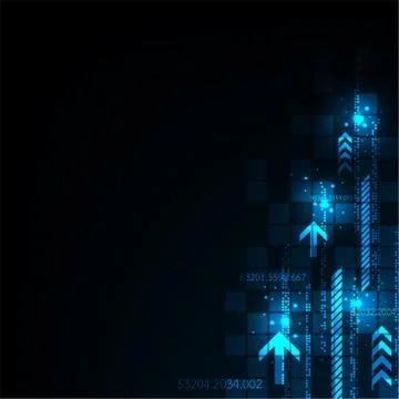 The movement of digital systems around the world. Stock Illustration