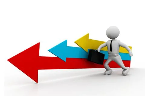 Movement direction to success Stock Illustration
