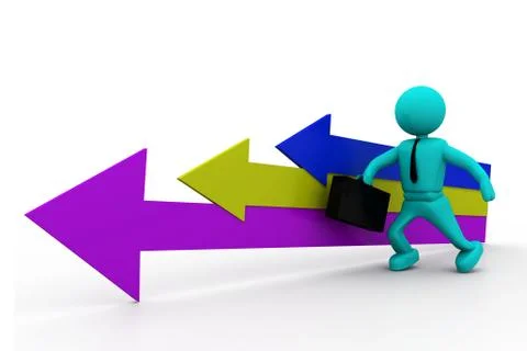 Movement direction to success Stock Illustration