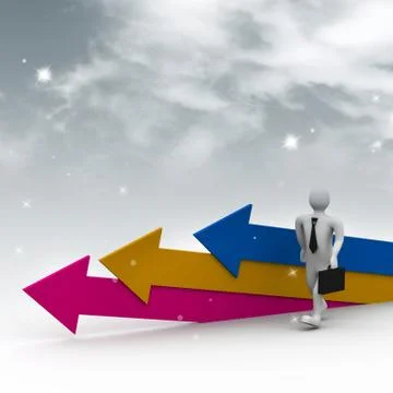Movement direction to success Illustrazione stock