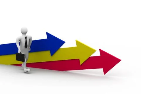 Movement direction to success Stock-Illustration