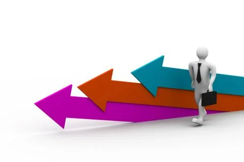 Movement direction to success Stock Illustration
