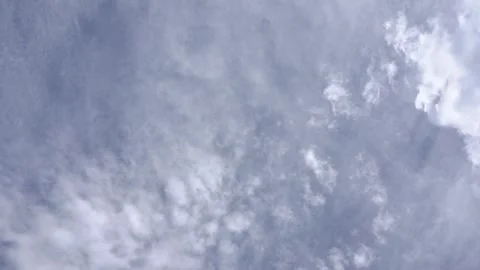 The Movement of Dust like Clouds in the Blue Sky Stock Footage 240726019
