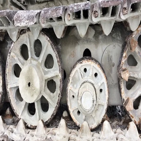 Movement of the electric excavator Stock Footage 69274986
