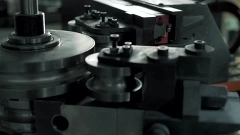 Movement of elements of a numerically controlled machine tool in the production Stock Footage 179700941